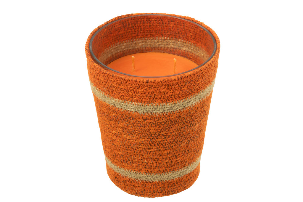 J-LINE GEURKAARS BASKET WAX – ORANJE LARGE 75H