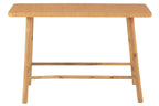 Rechthoekige console van rotan/sparrenhout natuurlijk