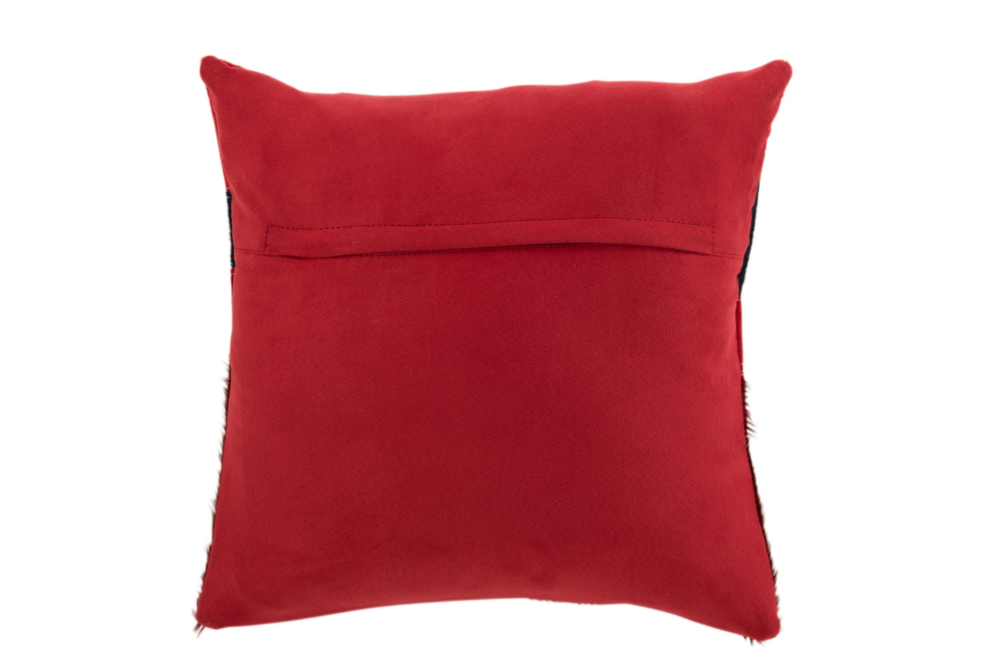 Kussen Vrouw Leer Zwart/Rood/Beige