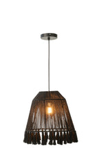 Hanglamp Celia jute zwart klein