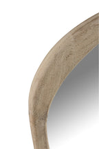 J-LINE SPIEGEL ONREGELMATIG MANGO HOUT LARGE