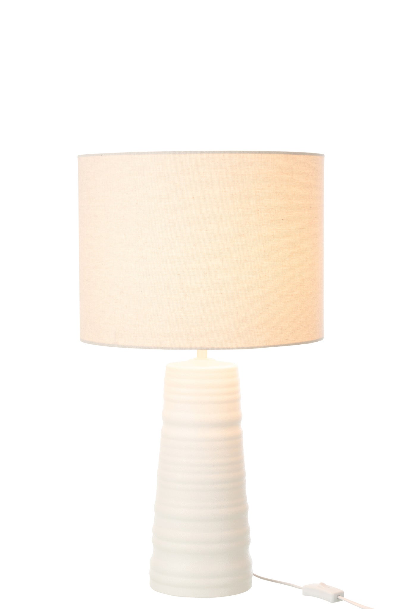 Witte keramische tafellamp