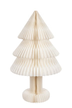J-LINE KERSTBOOM OPVOUWBAAR PAPIER GEBROKEN WIT GROOT