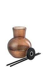 J-LINE GEUROLIEVAAS MET DEKSEL LI-LY LAND – GLAS BRUIN