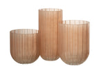 J-LINE VAZE YONI – GLAS PERZIK GROOT