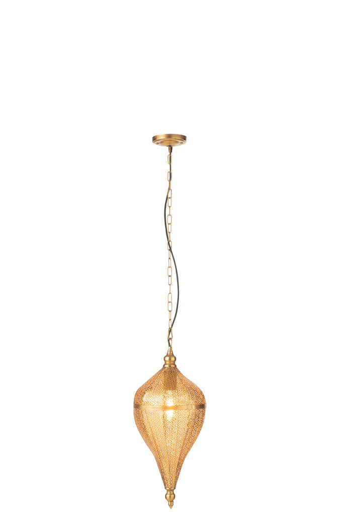 J-LINE HANGLAMP DROP METAAL GOUD SMALL