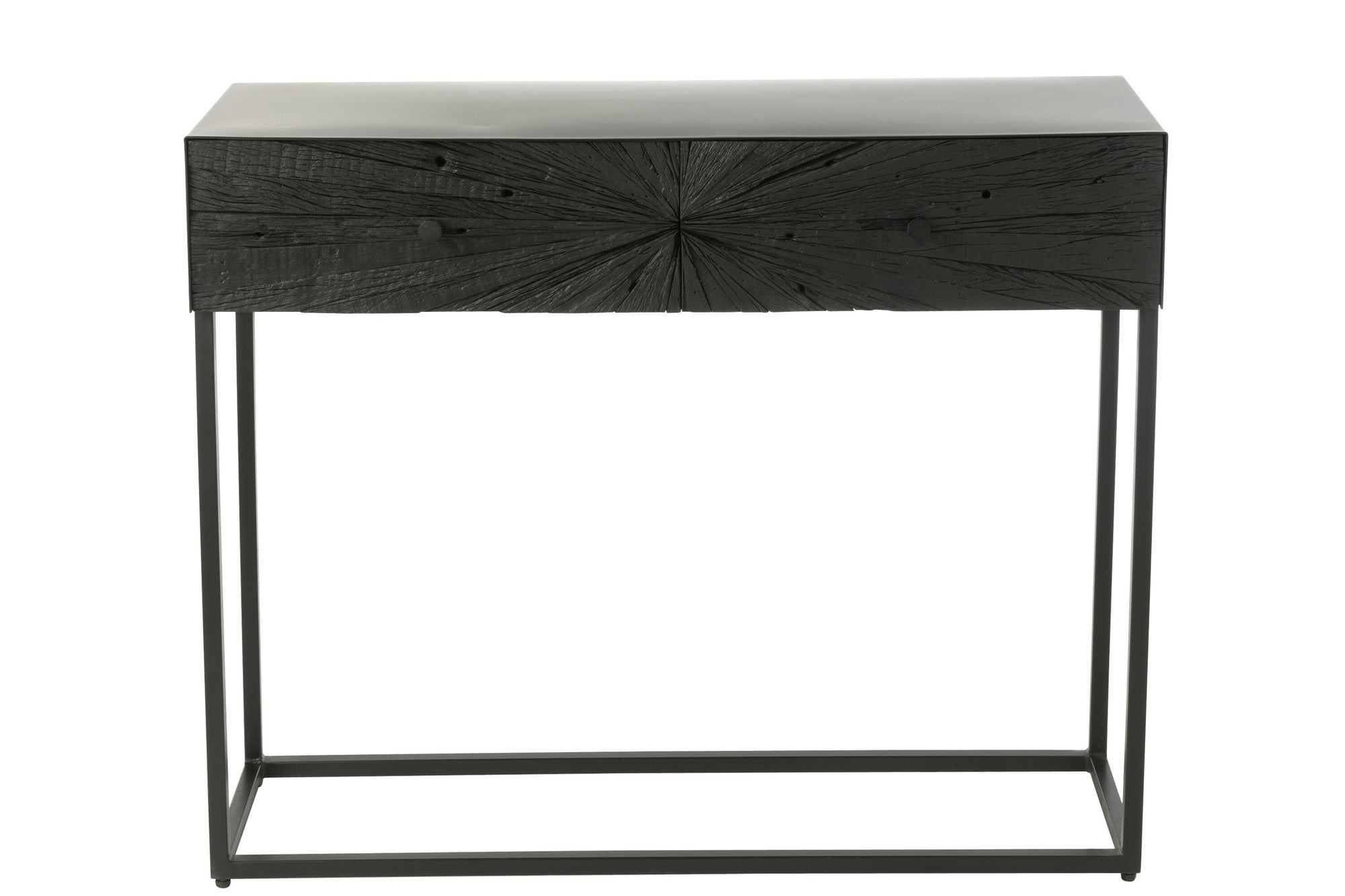 Console Shanil Hout/IJzer Zwart