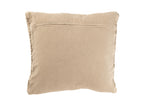 Kussen Gebreid+Vlecht Katoen Gewassen Beige