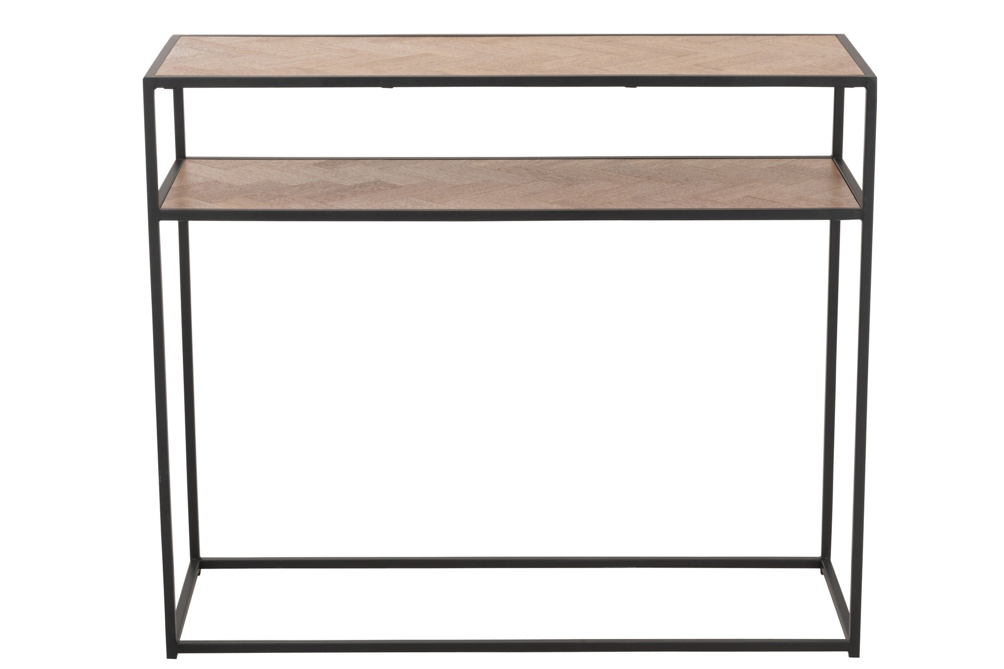 Console Zigzag Hout/Metaal Natuur/Zwart