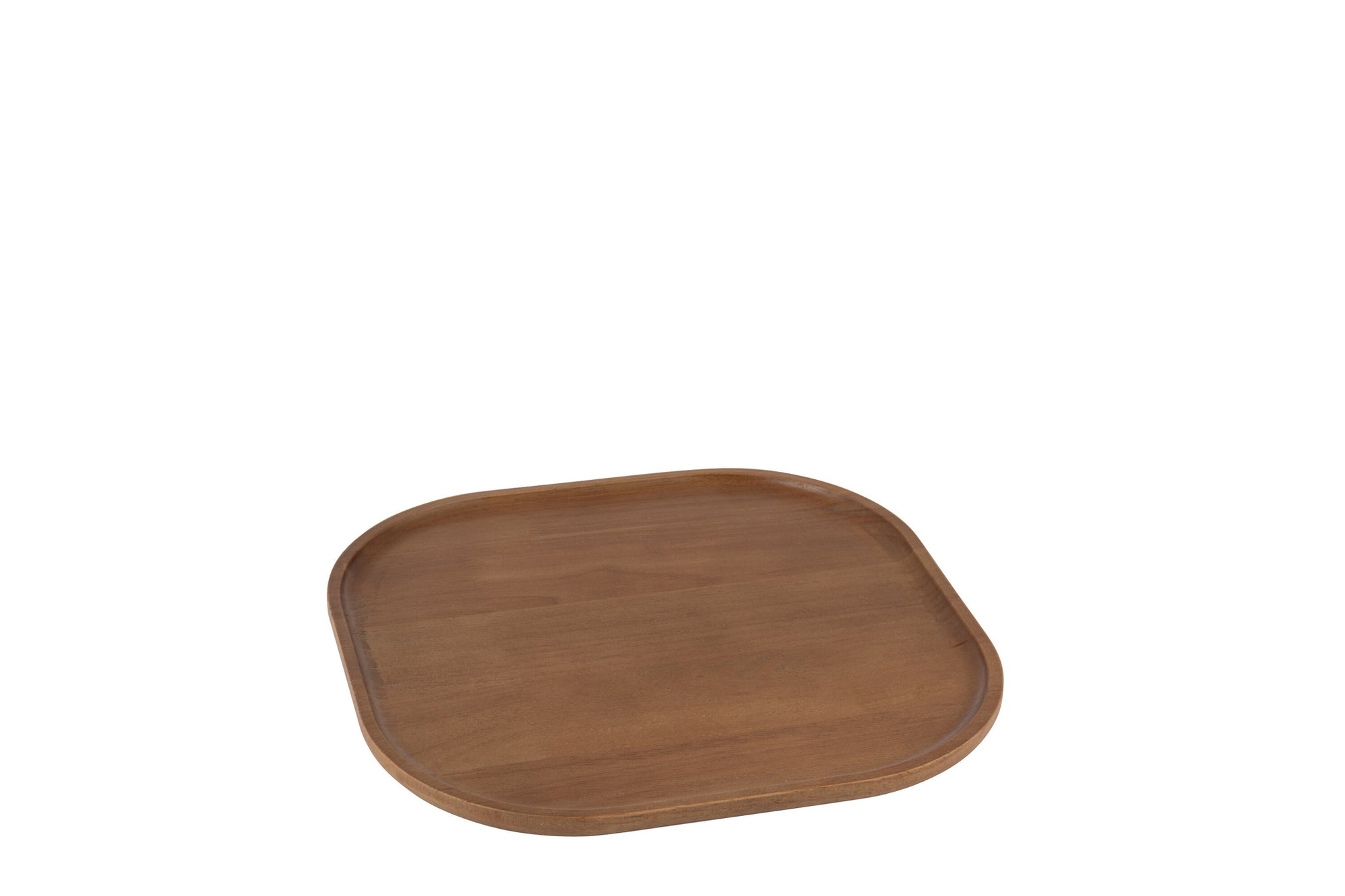 Decoratief dienblad Rubberhout Donkerbruin Klein