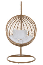 J-LINE HANGSTOEL ROND STAAL NATUURLIJK