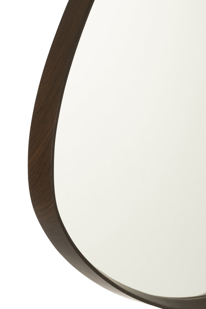 J-LINE HANGENDE SPIEGEL ABSTRACT MDF/DONKERBRUIN KLEIN