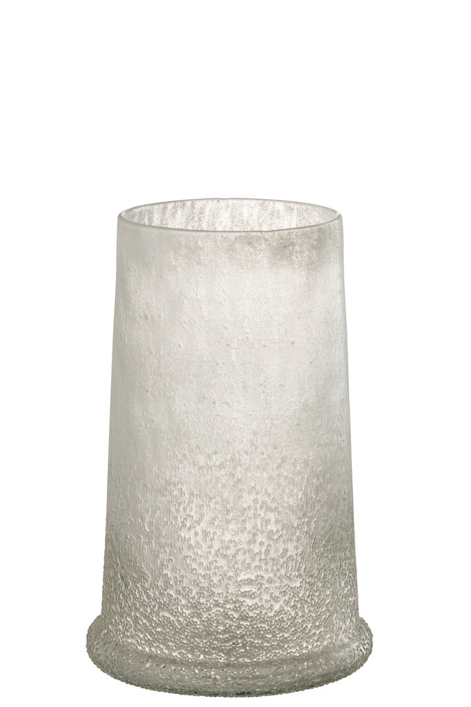 J-Line Hurricane Sugar Glass White Large