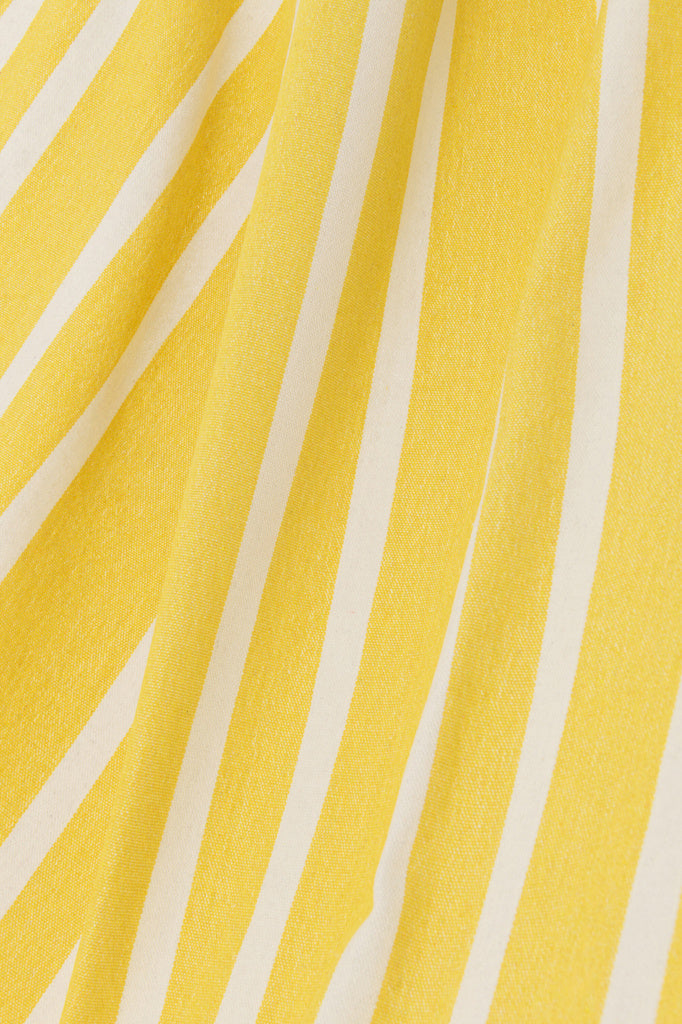 J-LINE HANGMAT STREPEN – KATOEN/POLYESTER FELGEEL/WIT