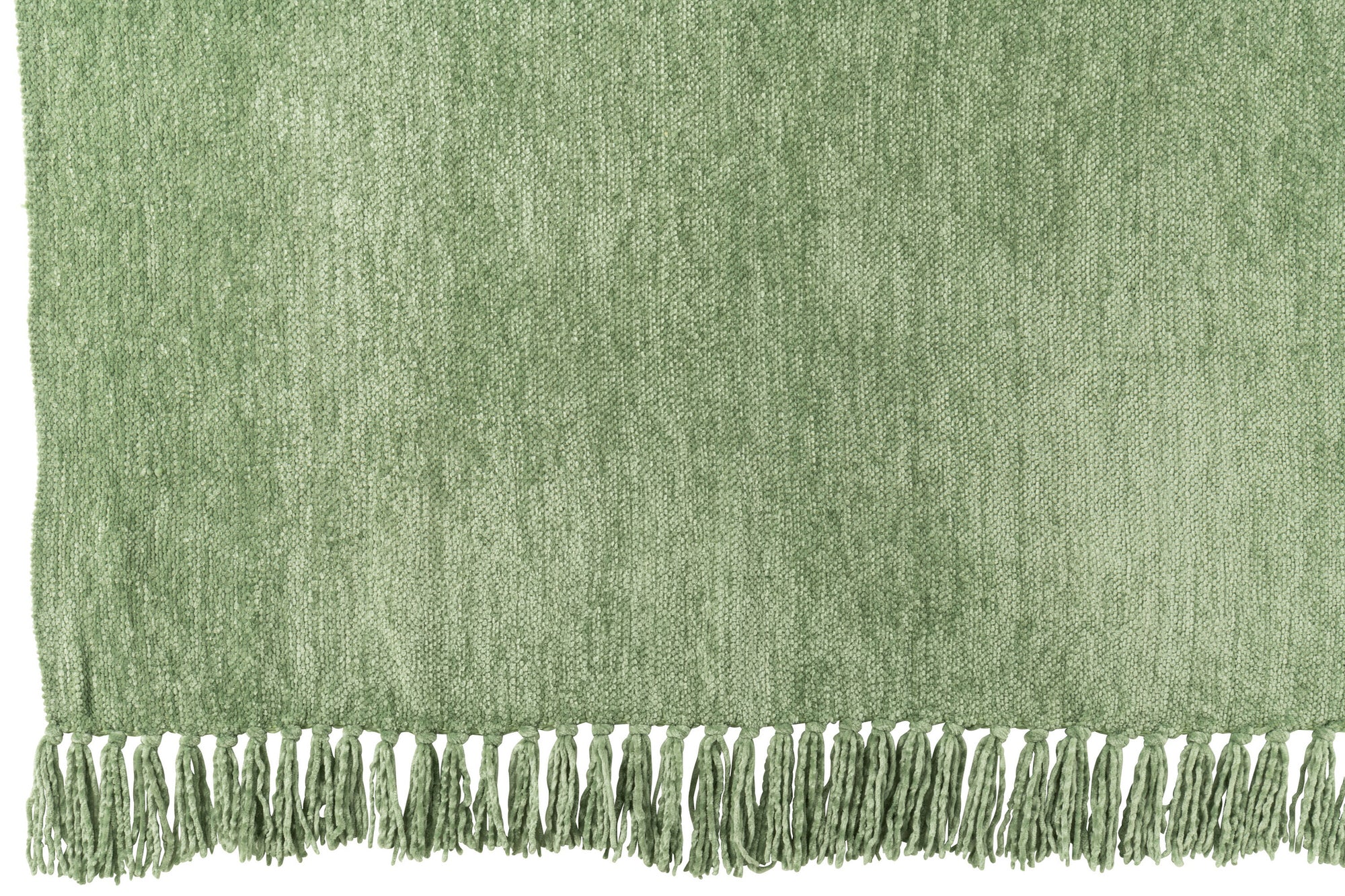 J-LINE DEKEN CHENILLE POLYESTER MOSGROEN