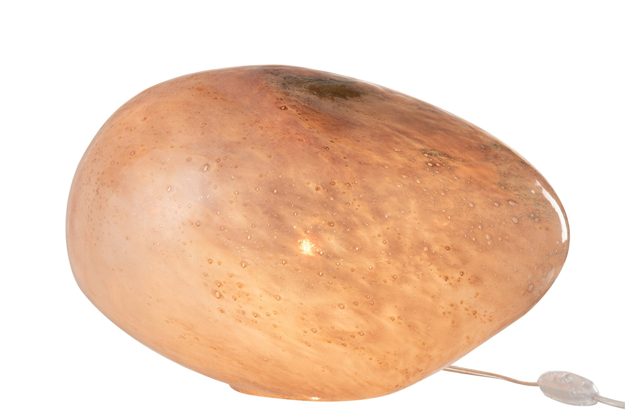 Lamp Dany ovaal glas roze