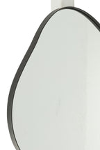 J-LINE WANDSPIEGEL EXTREMA IJZER/GLAS ZWART KLEIN