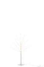 J-LINE BOOM BARE+LED METAAL WIT MIDDEL