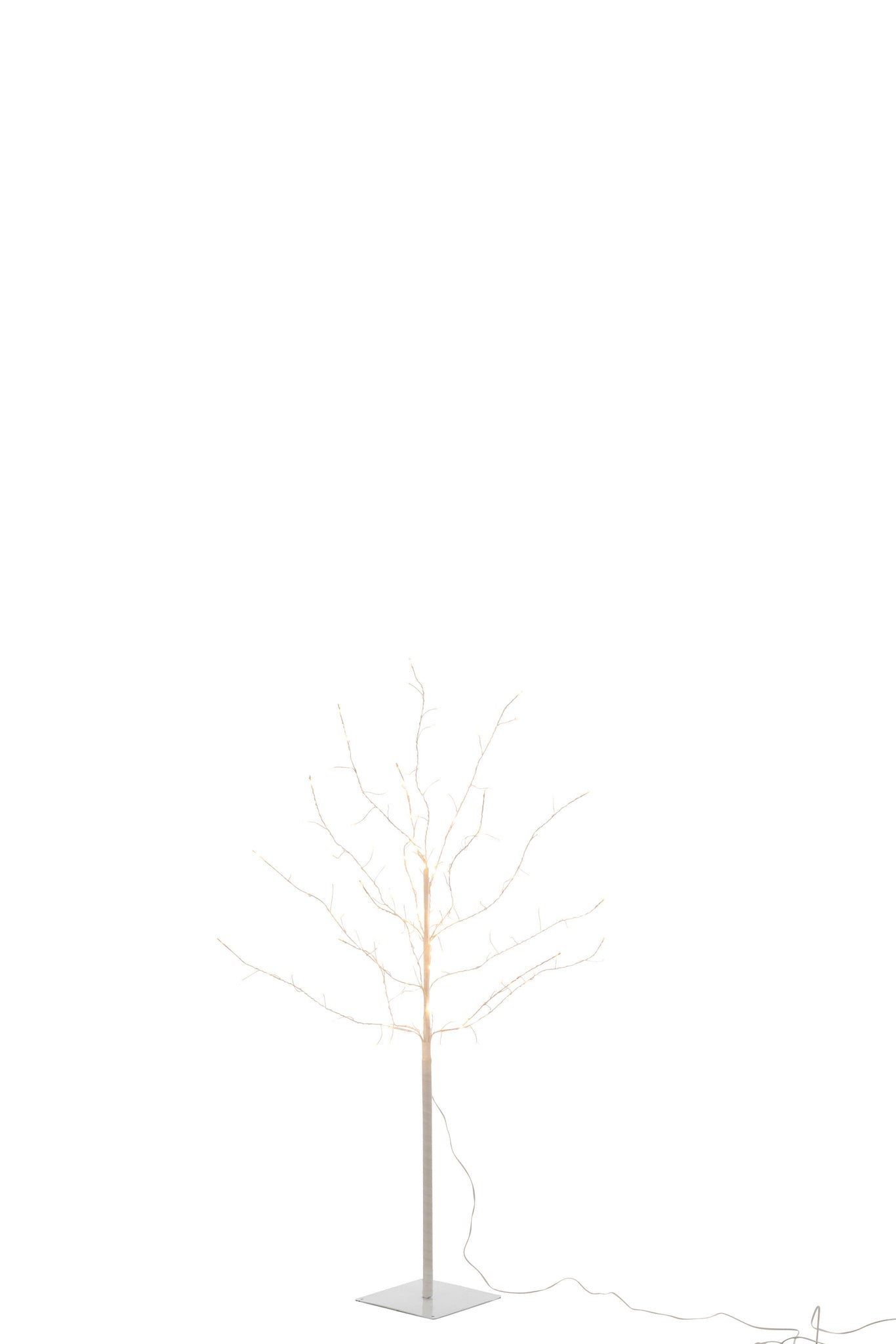 J-LINE BOOM BARE+LED METAAL WIT MIDDEL