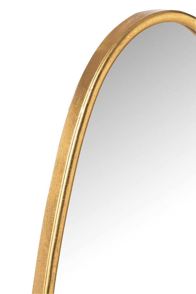 J-LINE SPIEGEL ABSTRACT MDF/GLAS GOUD KLEIN