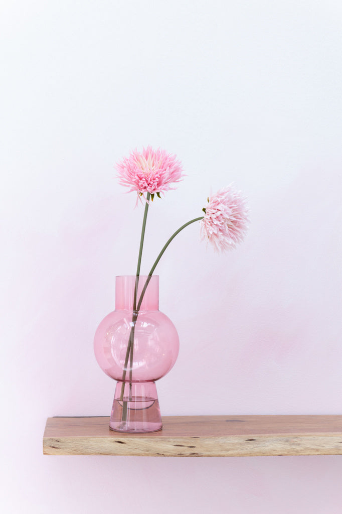 J-LINE VAAS BAL – GLAS LICHTROZE – MEDIUM