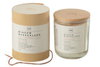 J-LINE SCENTED CANDLE ROUND WINDOW – WANDERLAND WAX TRANSPARENT (LARGE, 66 UUR BRANDTIJD)