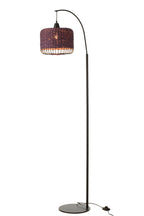 Staande lantaarn van metaal, paars