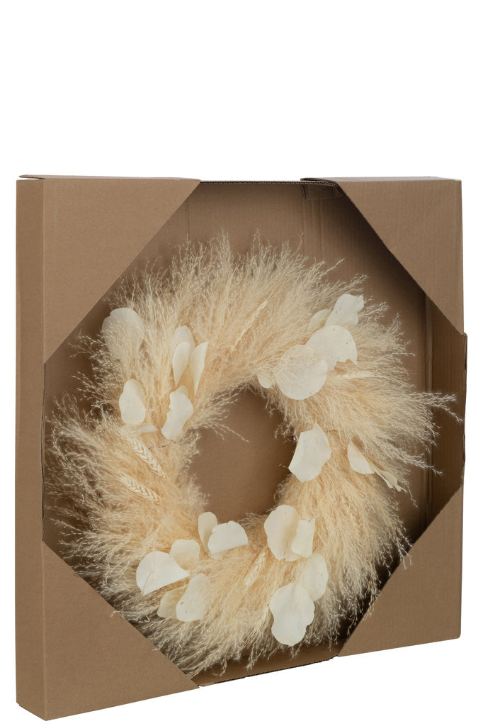 J-LINE KRANS DROGE PLANTEN & BLADEREN – NATURAL (LARGE