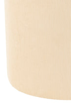 J-LINE POEF RIBFLUWEEL CRÈME