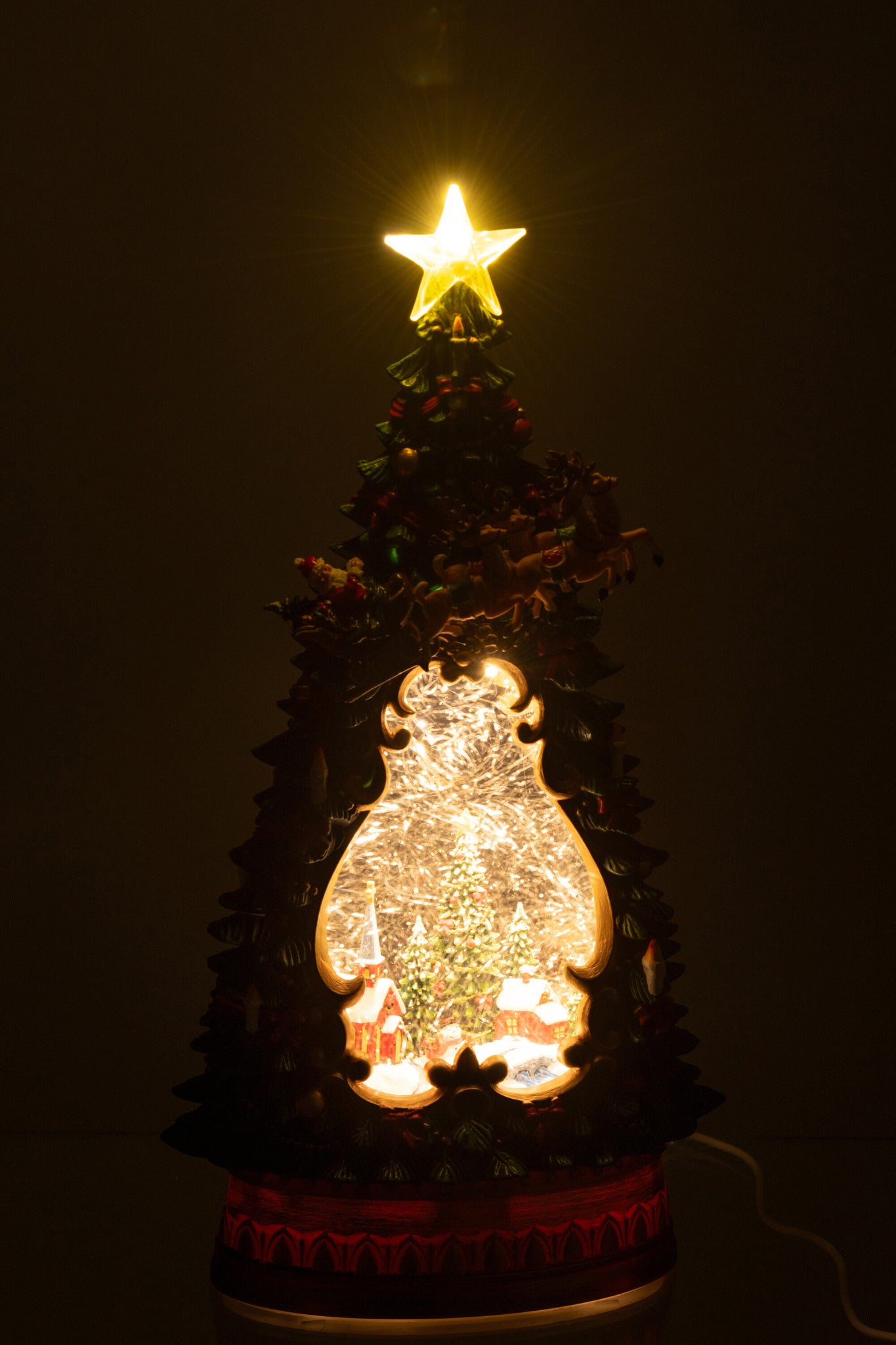 J-LINE KERSTDORP + VERLICHTING PLASTIC MULTICOLOR