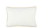 Kussen Bonheur Textiel Wit/Goud
