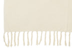 J-LINE PLAID FRINGES – KATOEN ECRU