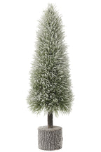   J-LINE KERSTBOOM B + LED KUNSTMATIGE SNEEUW GROEN GROOT