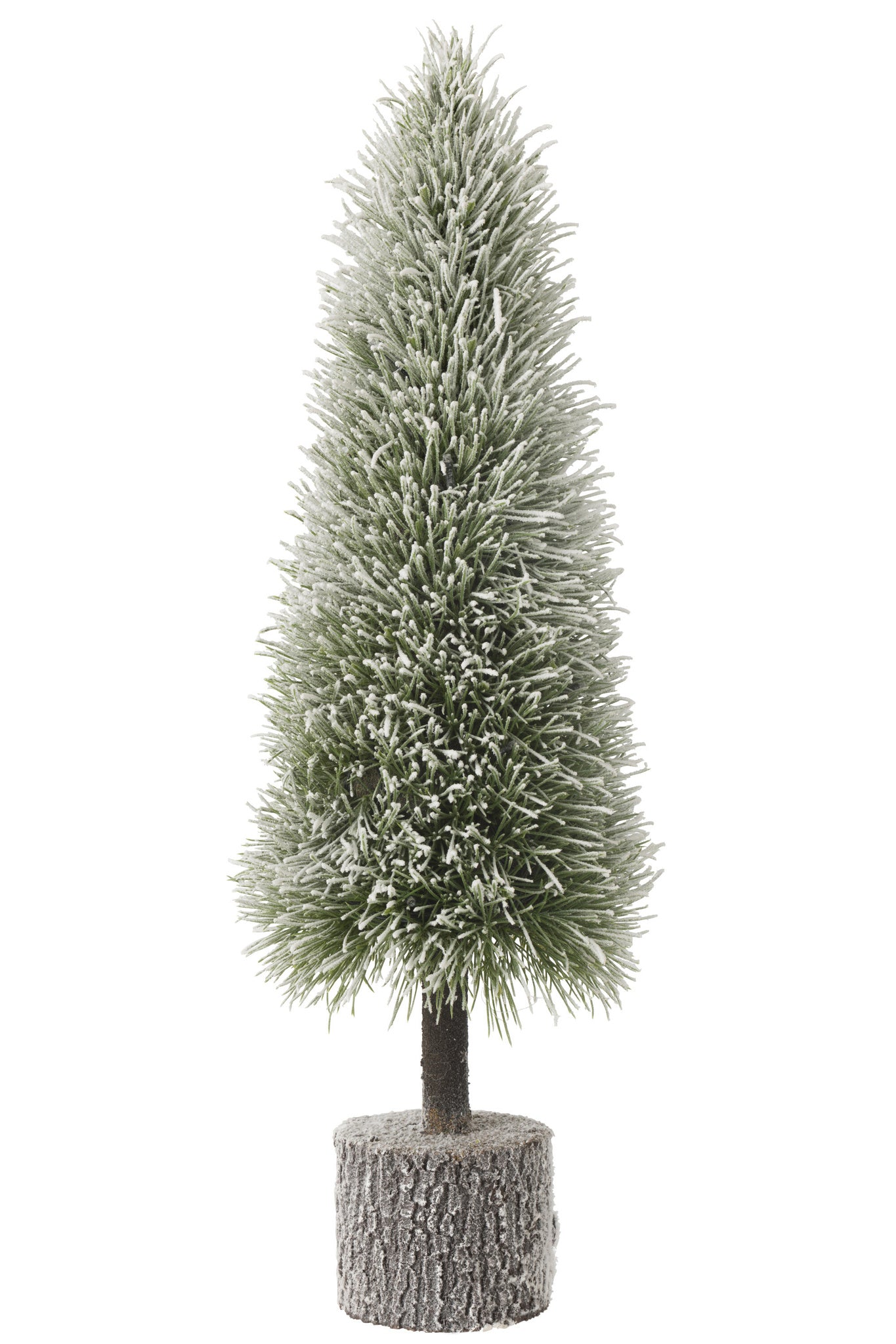   J-LINE KERSTBOOM B + LED KUNSTMATIGE SNEEUW GROEN GROOT