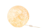 Ronde glazen lamp Melissa, beige, groot