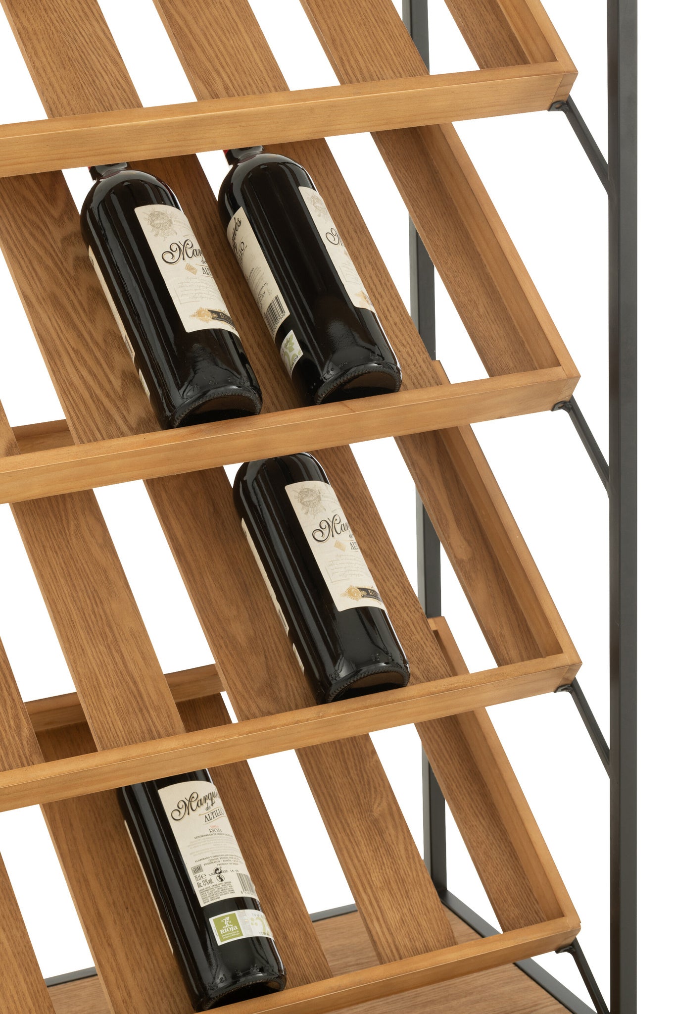 Bar Kast Wijnfineer Natuur/Zwart Groot