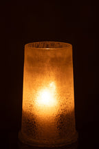 J-Line Hurricane Sugar Glass White Large