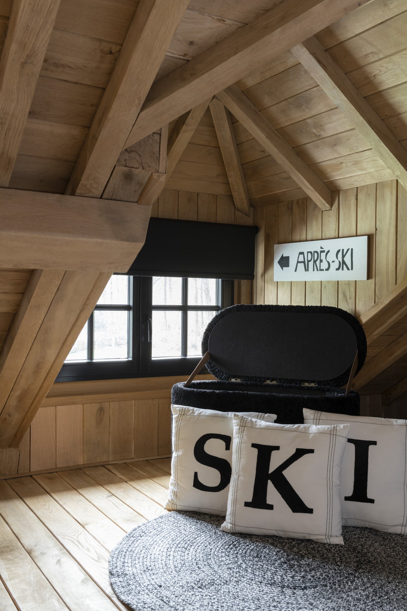 Tapijt Miami Outdoor Poly Zwart/Wit Klein