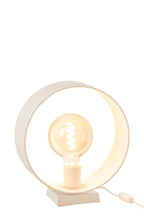 Tafellamp Circle Mat Wit