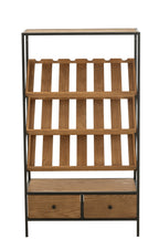 Bar Kast Wijnfineer Natuur/Zwart Medium