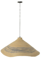 Plafondlamp Gestreept Zeegras Naturel/Blauw