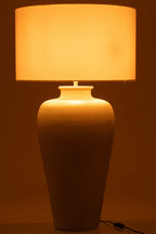 Woonlamp cilinder aluminium ecru