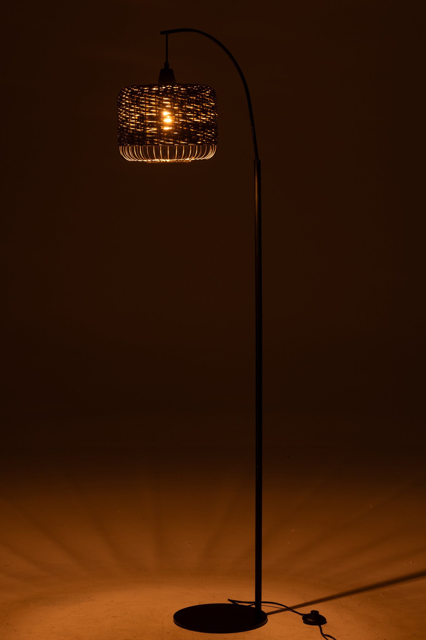 Vloerlamp lantaarn metaal groen