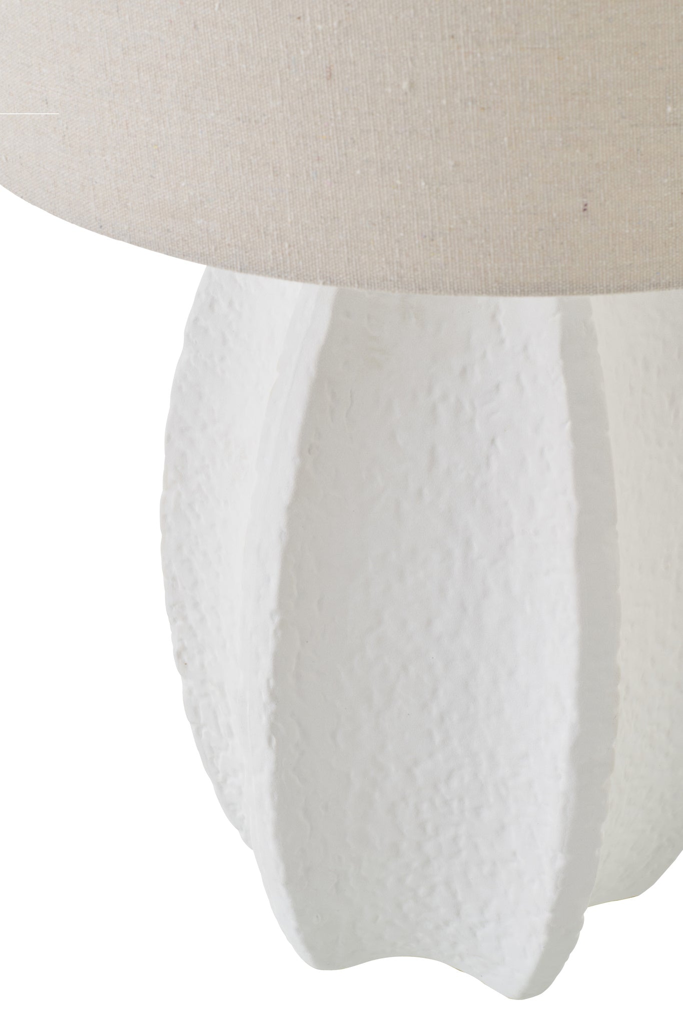 Witte keramische tafellamp