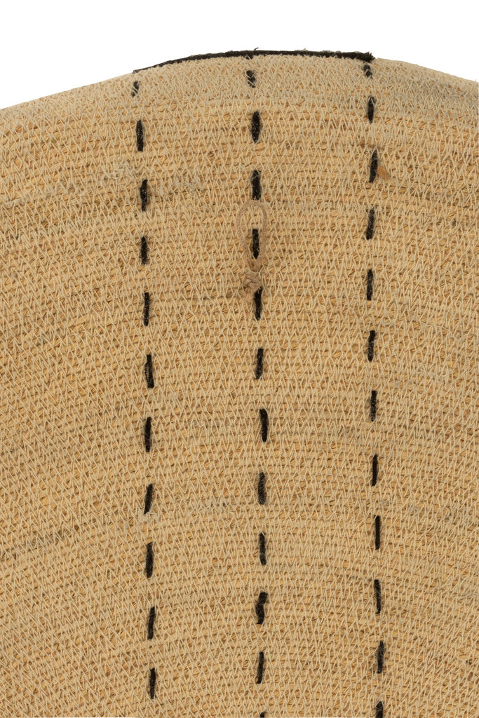 J-LINE WANDDECORATIE TRAY DOTTED LINES ZEEGRAS NATUUR/ZWART