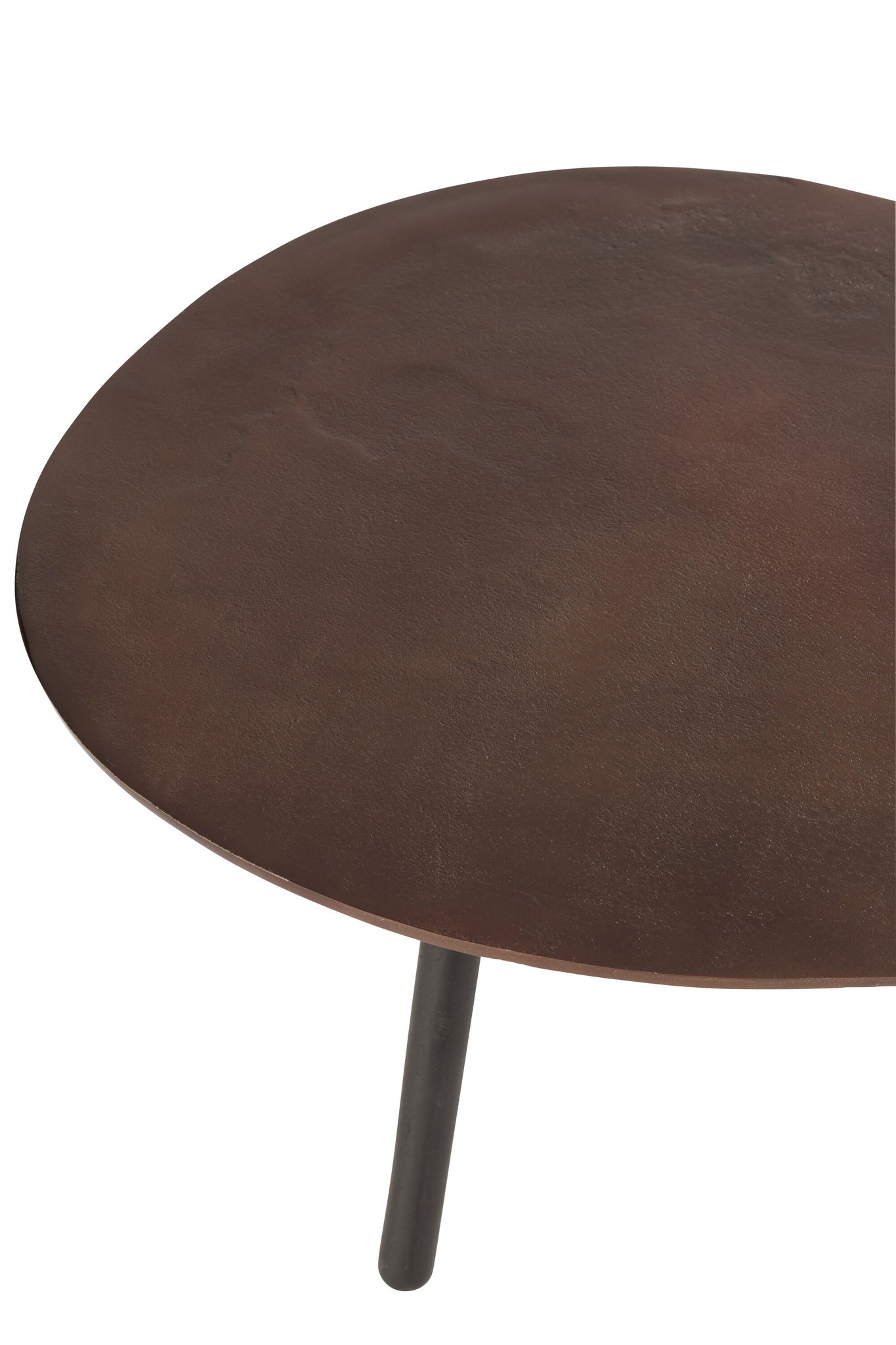 Salontafel Drop Aluminium/IJzer Bruin Klein