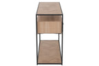 Console Zigzag 2 Laden Hout/Metaal Natuurlijk/Zwart