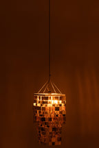 Vierkante kleine PVC-lampenkap voor kroonluchter, goudkleurig