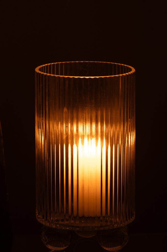 J-LINE HURRICANE CLARA – GLAS TRANSPARANT GROOT