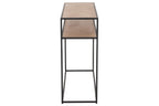 Console Zigzag Hout/Metaal Natuur/Zwart